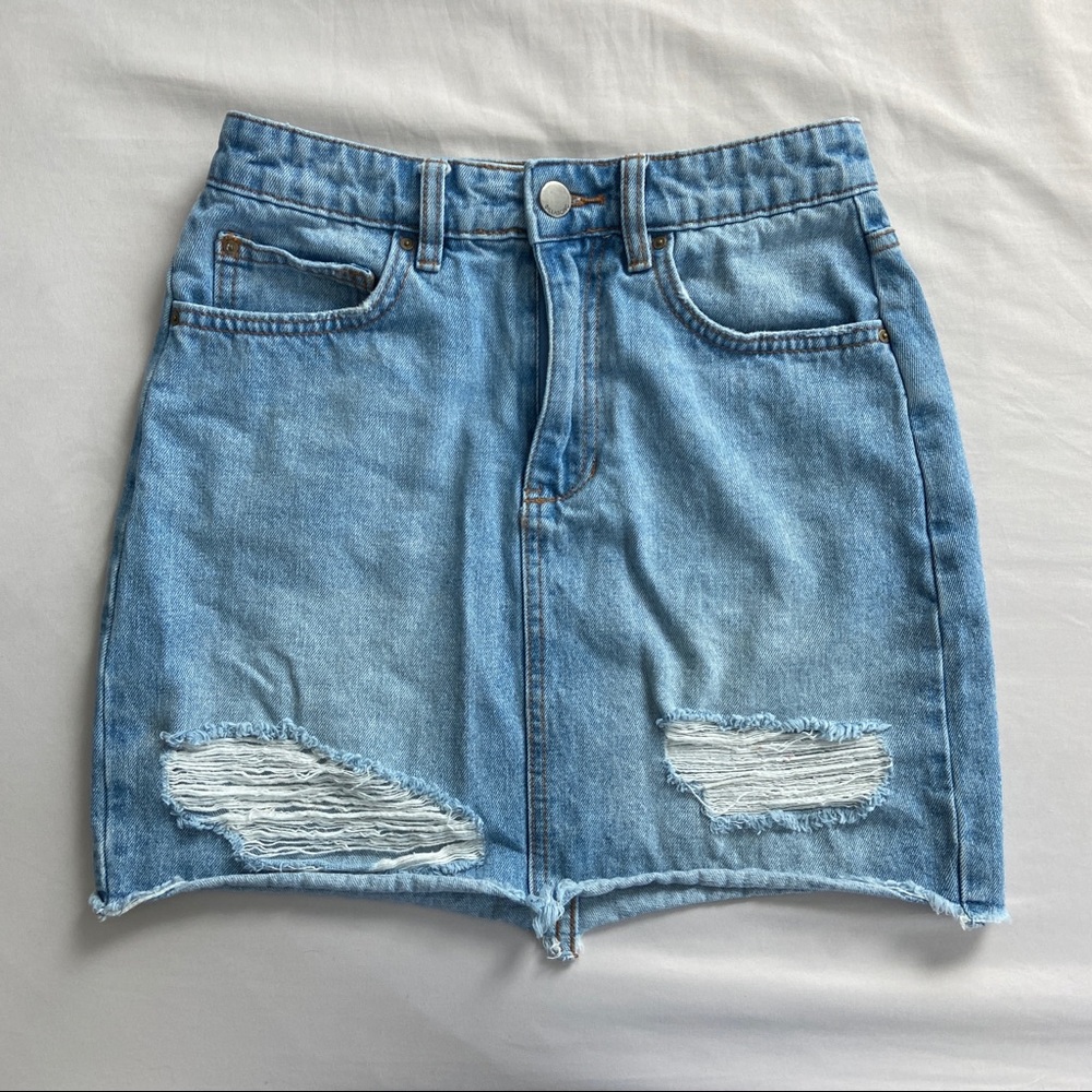 Billabong high waisted denim skirt